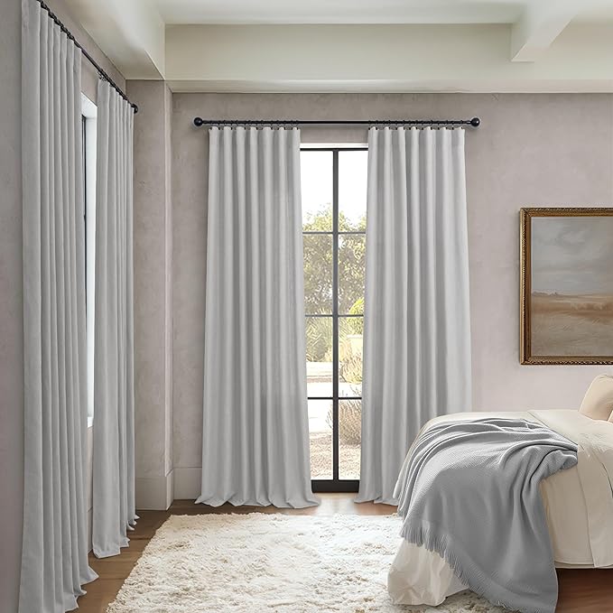 Pitalk Extra Long Grey Curtains 120 Inch Length - Image 6