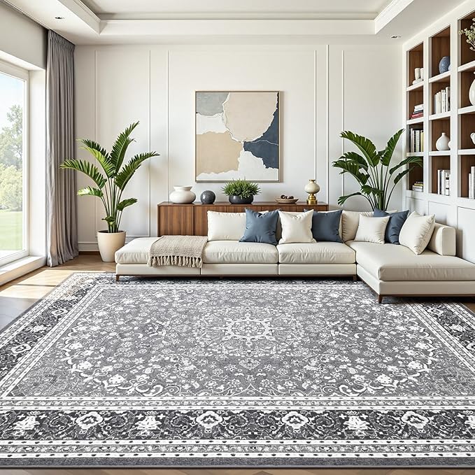 Lofus 8x10 Area Rugs for Living Room, Machine Washable Non-Slip Area Rug by Lofus