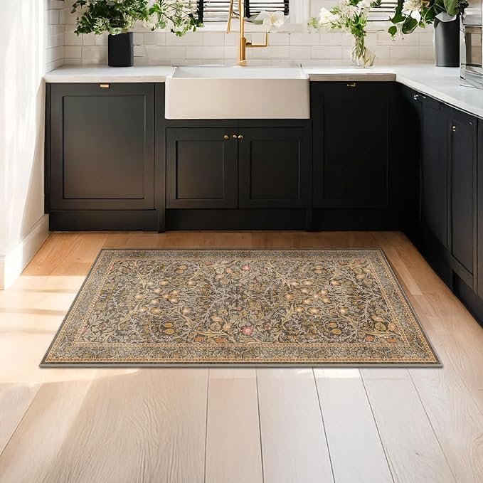 Brown Washable 2x4 Entry Rug - Image 3