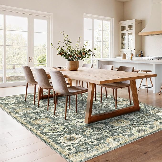 AMADA HOMEFURNISHING 6x9 Area Rugs, Vintage Rugs - Image 9