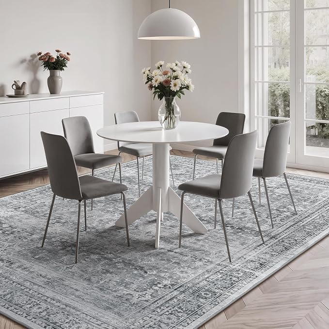 Lofus 5x7 Area Rug for Living Room, Soft Neutral Carpets for Bedroom Dining - Image 3