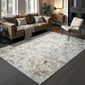 Toneed Abstract Area Rug Modern Washable Rug Soft Non Slip Rug Low Pile by Toneed
