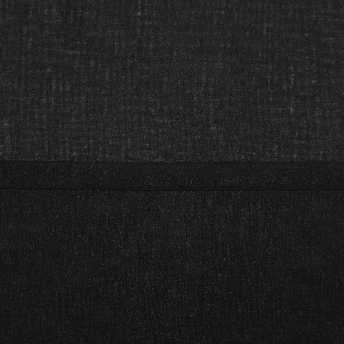 DWCN Black Sheer Curtains Semi Transparent Voile Rod Pocket Curtains - Image 5