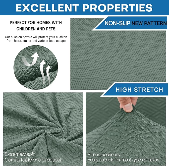 XINEAGE New 3 Pieces Couch Covers - Image 3