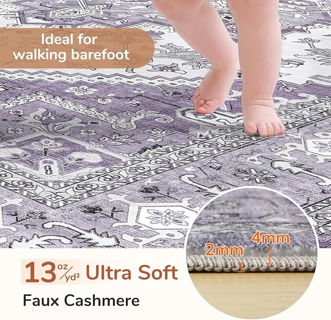 OPPODREAM Soft 8x10 Area Rugs, Washable Rugs 8x10 - Image 2