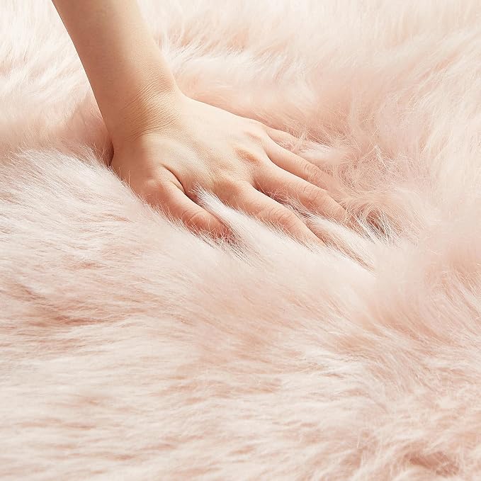 AMTOVO Faux Fur Rug, 2 x 6 ft Runner Area Rugs - Image 5