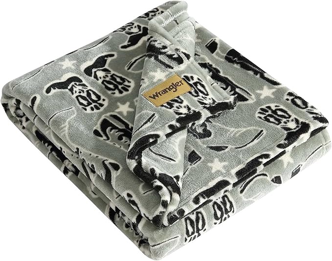 Wrangler - Blanket, Super Soft Plush Fleece Bedding by Wrangler%C2%AE