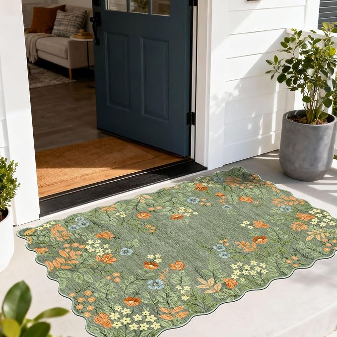 Floral Outdoor Rug by Othilic