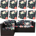 8Pcs Outdoor Cushion Covers, Patio Cushion Covers, Stretch Elastic Slipcovers by dreahoteztil