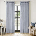 MIULEE Pinch Pleated Thick Linen Curtains 96 Inches Long 2 Panels by MIULEE