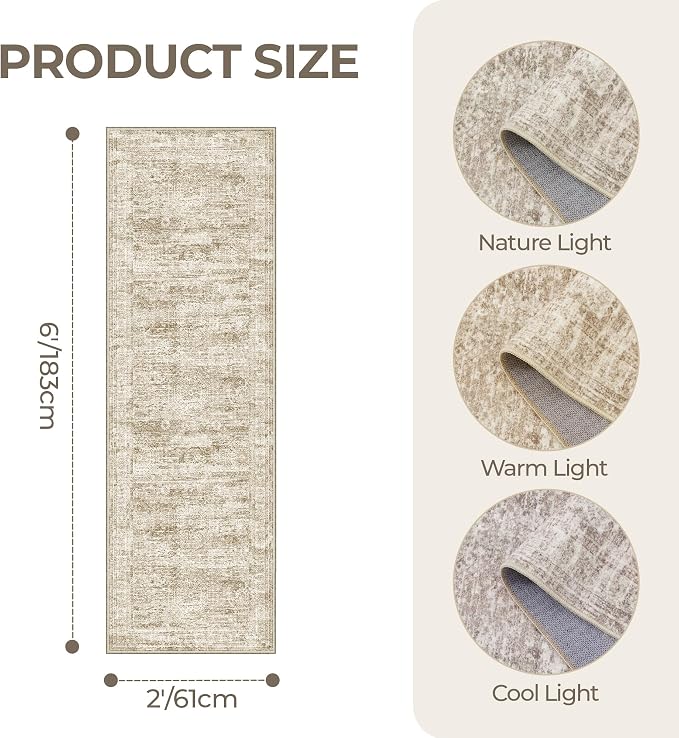 Washable Runner Rugs for Bedroom - Image 2
