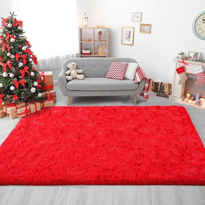 Chicrug Soft Area Rugs for Bedroom Living Room Plush Fluffy Rug 6x9 Feet - Image 5