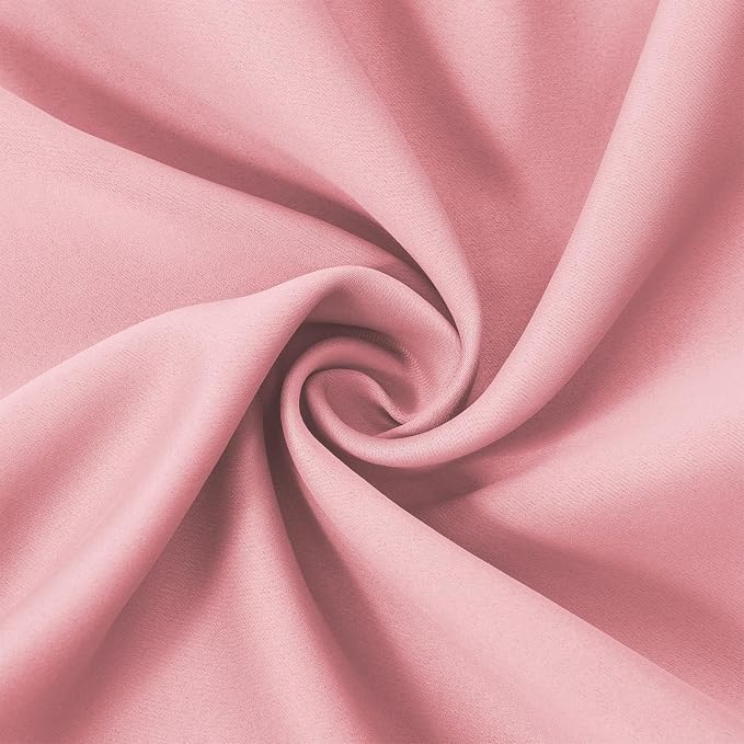 LEMOMO Blackout Curtains 66 x 84 inch/Pink Curtains Set of 2 Panels/Thermal - Image 5