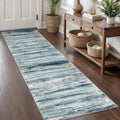 KOZYFLY Modern Abstract Runner Rug, 2x8 Kitchen Rugs Non-Slip Washable Soft by KOZYFLY