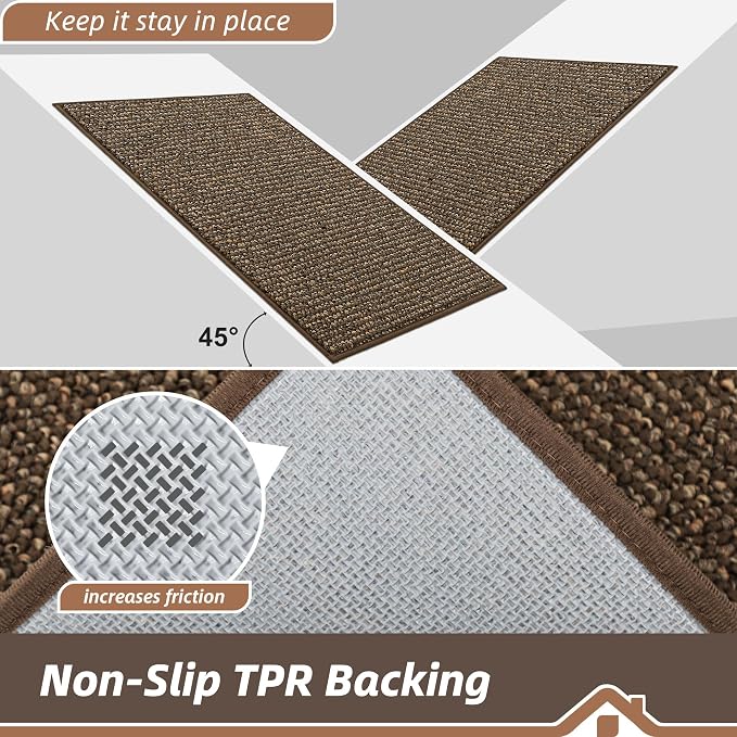 BEQHAUSE Kitchen Runner Rugs 24"x60", Non-Slip Kitchen Mats - Image 4