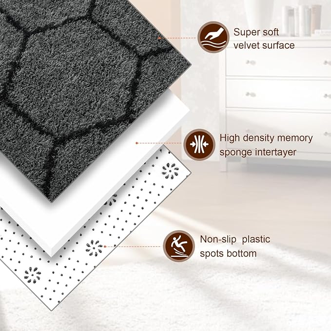 TWINNIS Super Soft Shaggy Rugs Fluffy Carpets, 5x8 Feet, Indoor Modern Plush - Image 2