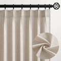 Pinch Pleated 94 Inch Curtains 2 Panels by Topfinel