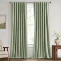 MIULEE 100% Blackout Linen Curtains by MIULEE