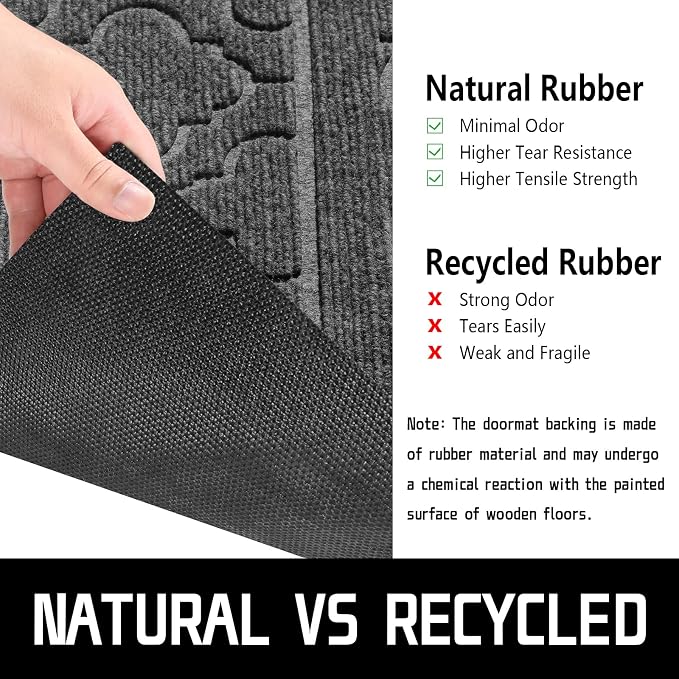Yimobra Welcome Mat Outdoor Indoor, All-Season Waterproof Front Door Mat - Image 6