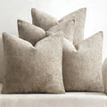 MIULEE Pack of 4 Couch Throw Pillow Covers 20x20 Inch Khaki Soft Decorative by MIULEE