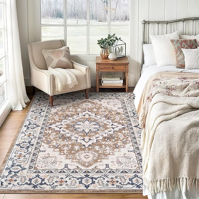 Lofus 3x5 Area Rugs for Living Room, Machine Washable Area Rug, Soft Small Rugs - Image 2