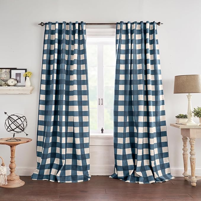 Elrene Home Fashions Farmhouse Living Grainger Buffalo-Check Blackout Window by ElreneHomeFashions