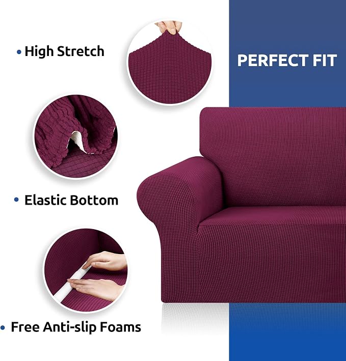 KEKUOU Stretch Sofa Cover Slipcover ，Couch Covers - Image 7