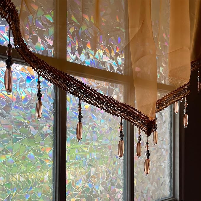 Molaxhome Swag Curtain 51 inch Length Rod Pocket Scalloped Curtain Valance - Image 6