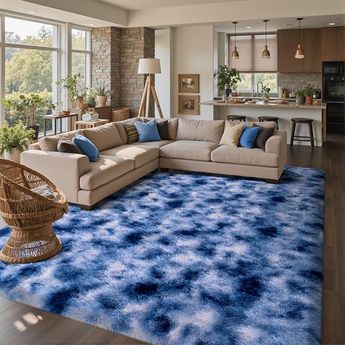 8x10 Ft Extra Large Shag Rugs for Living Room, Ultra Soft Fluffy Furry Area - Image 2