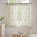 jinchan Linen Blend Floral Curtains by JINCHAN
