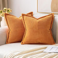 MIULEE Burnt Orange Decorative Throw Pillow Covers by MIULEE