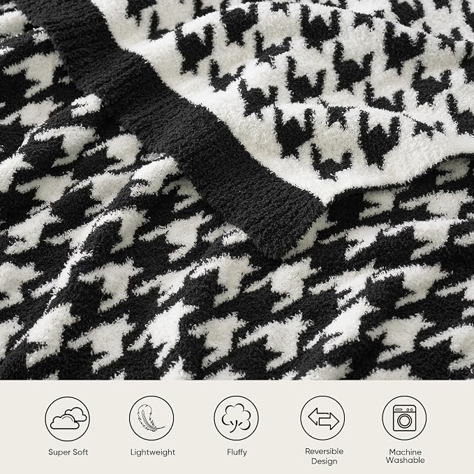 Snuggle Sac Houndstooth Throw Blanket - Image 3