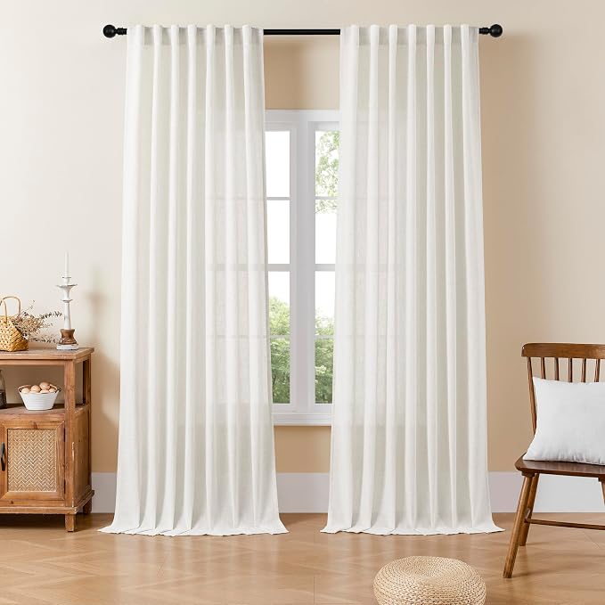 Joydeco Light Filtering Curtains 96 Inch Length by JOYDECO
