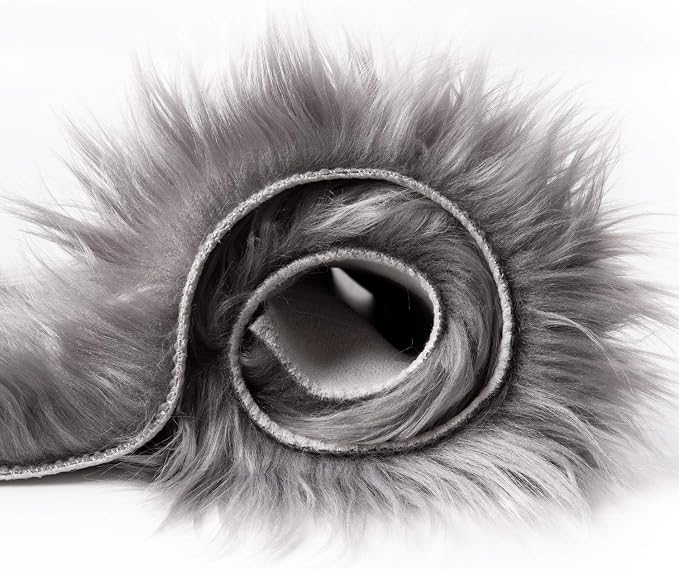 Ashler faux fur rug, Fluffy Shaggy Area Rug Ultra Soft 3 x 5 Feet Rectangle Fur - Image 7
