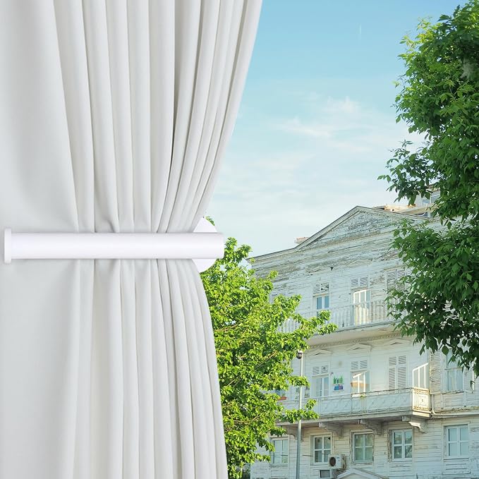 4pcs Curtain Holdbacks, Screw-in Curtain Tiebacks Curtain Tie Backs Curtain - Image 7