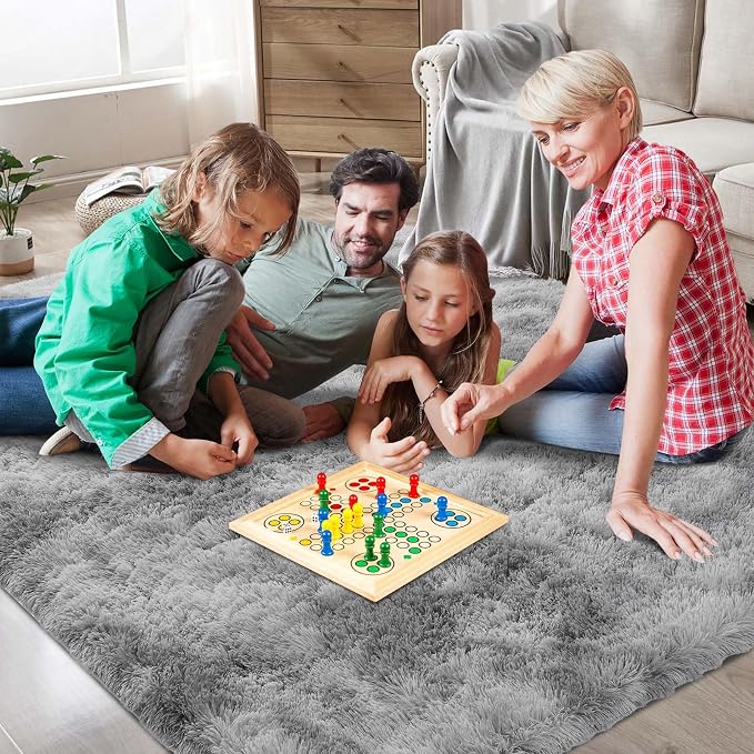 Shag Area Rugs for Bedroom Living Room, 5X8 Ultra Soft Fluffy Area Rugs for Dorm - Image 3