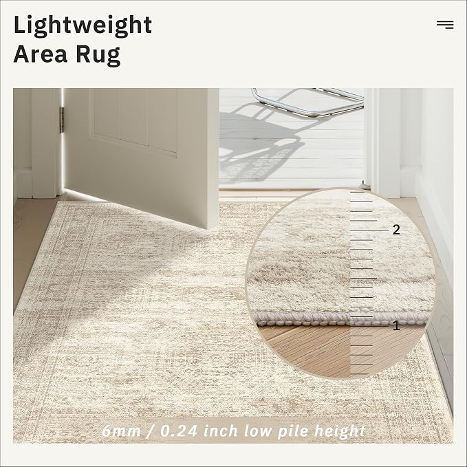 Runner Rug 2'x10' Washable Non-Slip Runner Rugs - Image 7