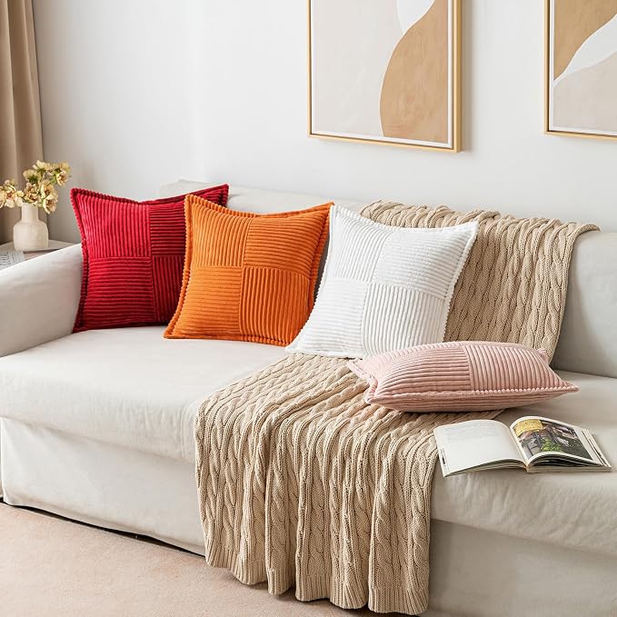 MIULEE Decorative Lumbar Throw Pillow Covers - Image 3