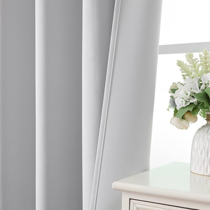 CUCRAF Blackout Curtains Room Darkening Window Curtain Panels, Rod Pocket - Image 6