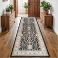Washable 3x8 Hallway Runner Rug: Non Slip Stain Resistant Runner Rugs Low Pile by TOPRUUG