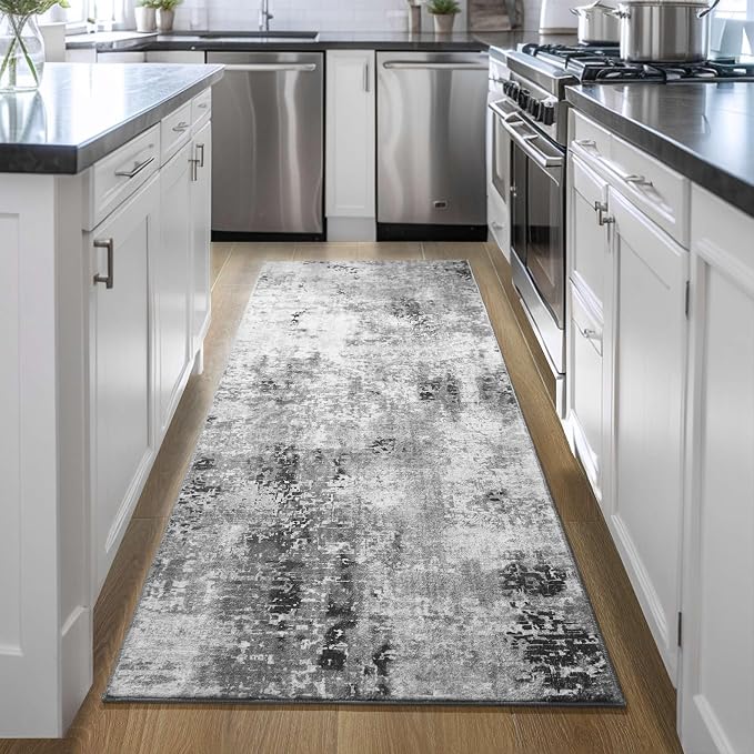 Ompaa Runner Rug for Hallways Kitchen Runner Rug Non Slip 2'6''x8' Washable - Image 2