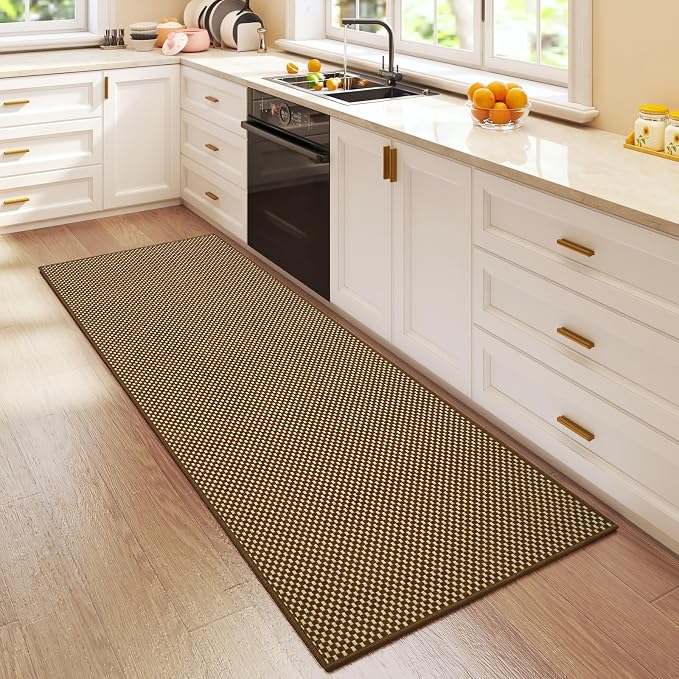 YDKGL 2x5 ft Hallway Runner Rug Boho Woven Washable Kitchen Runner Rugs Mat Non - Image 3