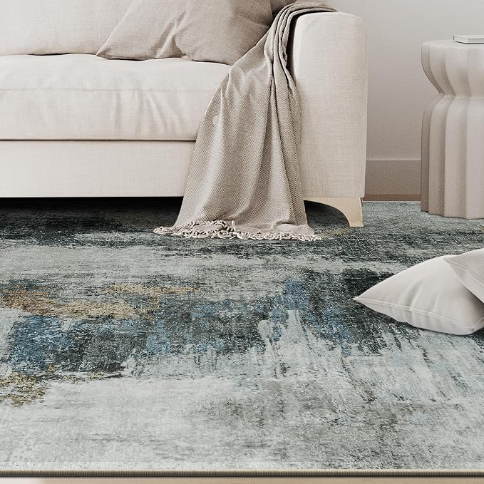 5x7 Area Rugs for Living Room Rug Washable: Abstract Rug for Dining Room - Image 9