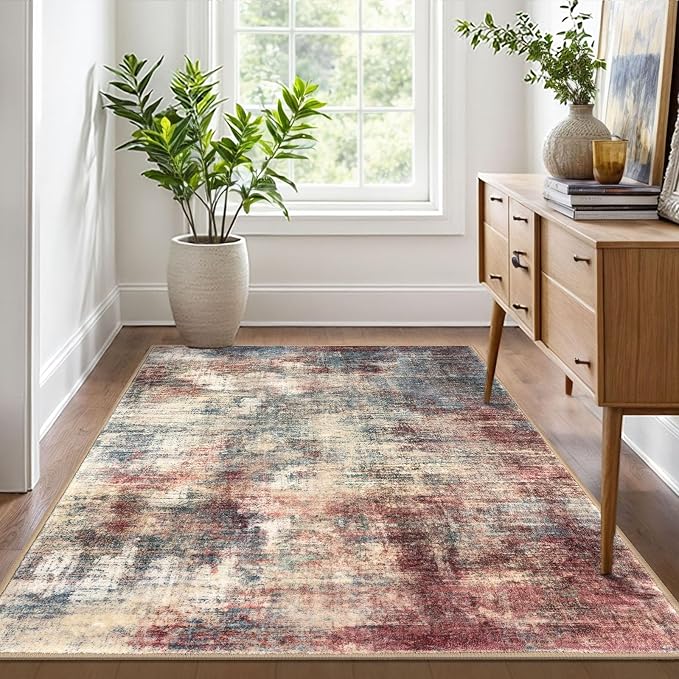 IOHOUZE Abstract Area Rug 4x6 Ft Washable Rugs - Image 8