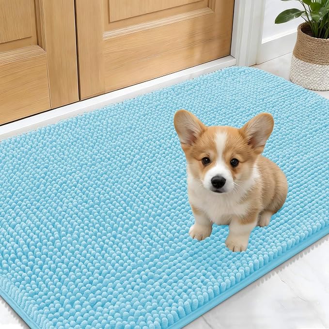 OLANLY Dog Door Mat for Muddy Paws 24x16, Absorbs Moisture and Dirt, Absorbent by OLANLY