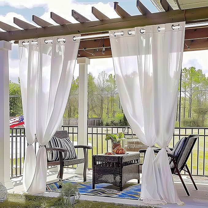 Zeerobee Curtain Rods for Windows 32 to 48, 1 Inch Industrial Wrap Around White - Image 9