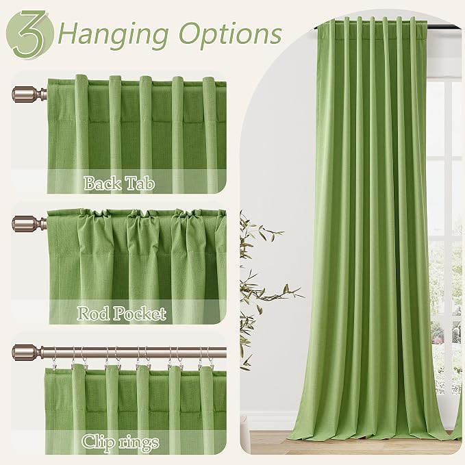 Guken 100% Blackout Curtains 84 Inch Length 2 Panels Set - Image 5