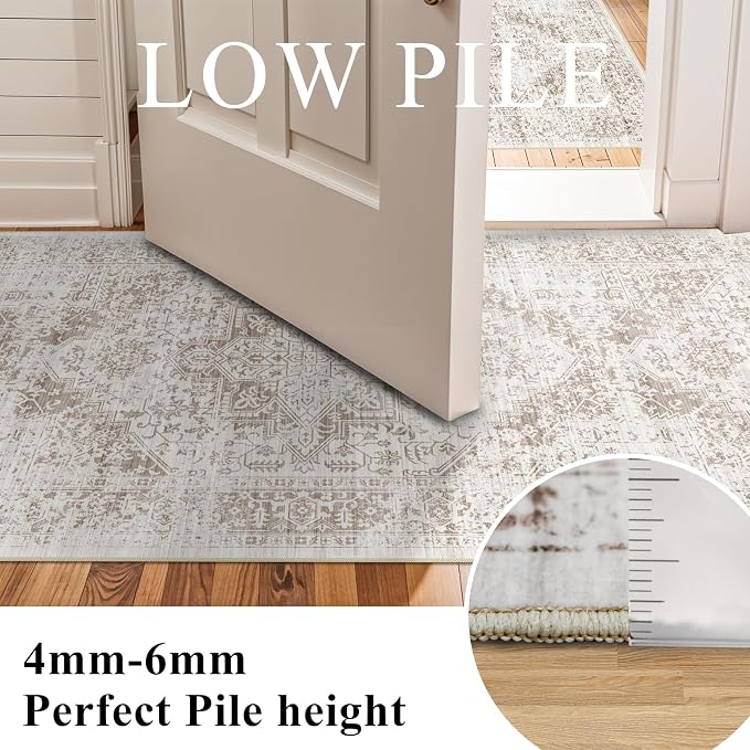 Washable 2'6''x16' Runner Rug - Image 5