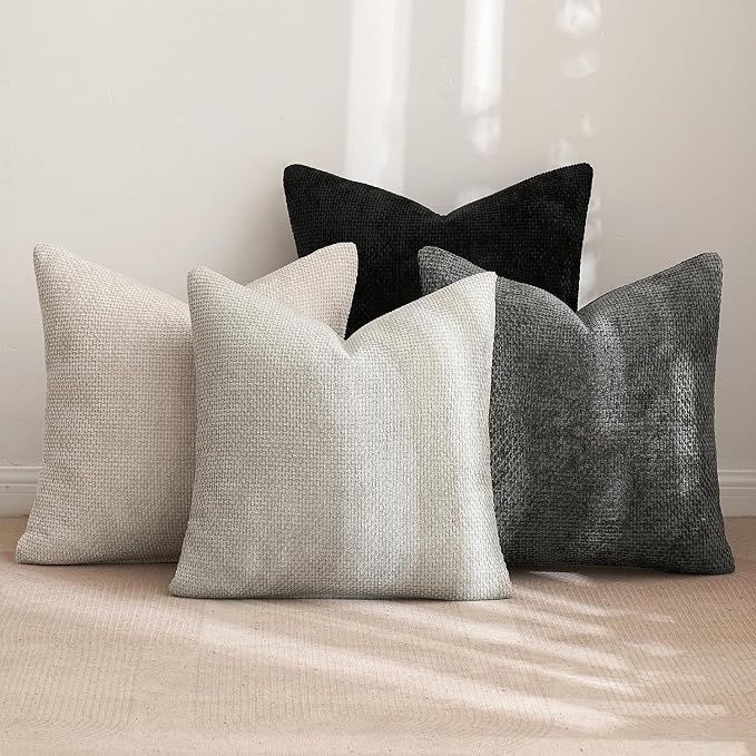 MIULEE Pack of 4 Halloween Couch Throw Pillow Covers 16x16 Inch Neutral - Image 4