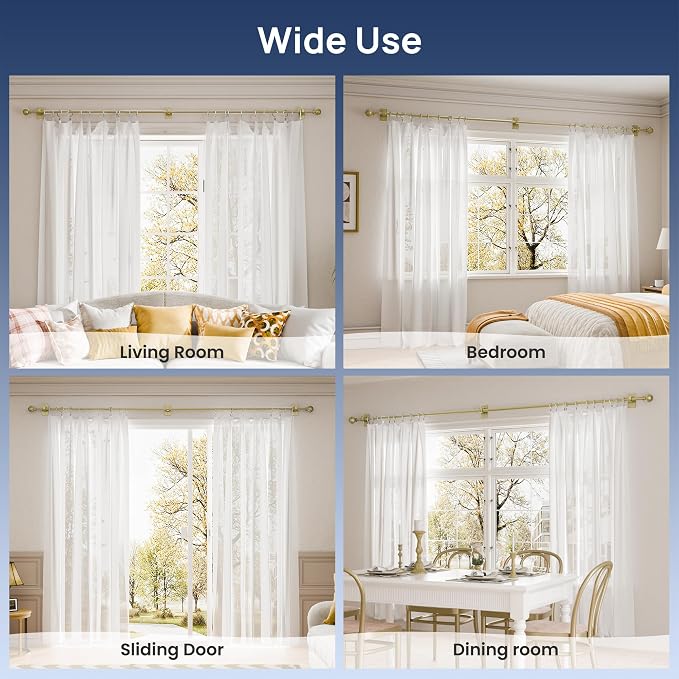 ENJOYBASICS No Drill Curtain Rods - Image 6